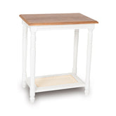 Mesa Lateral Retangular com Palha