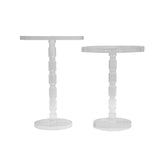 Mesa Lateral Redonda Acrílico G