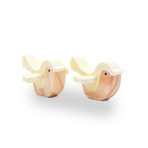 Enfeite De Prateleira Kit Pássaros Amarelo (2 Pçs)