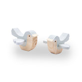 Enfeite De Prateleira Kit Passarinhos Verde ( 2Pçs)