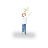 Enfeite Menino Com Catavento