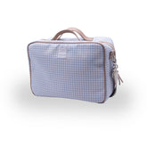 Mini Mala Xadrez Azul - Coleção Celina Dias Bebê