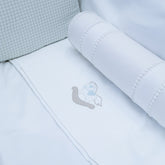 Lençol De Berço Percal 400 Fios Com Aplicação