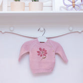 Casaco Flor Central Rosa ( P )