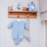 Macacão Básico Tricot Azul ( PP )