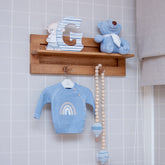 Casaco Arco Íris Bordado Azul ( M )