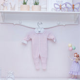 Macacão Canelado Trança Rosa Bebe ( PP )