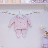 Kit Blusa + Calça Flores Rosa ( P )