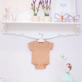 Body Basic Manga Curta Marrom ( G )