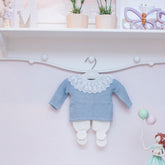 Kit Blusa Gola + Calça Azul ( PP )