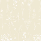 Papel Chuva De Flores Bege ( Faixa 3.40 H )