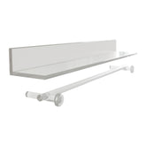 Prateleira de Acrílico com Cabideiro Com Murano