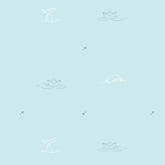 Papel Alto Mar Fundo Azul ( Faixa 1.70 H )