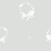 Papel Guirlanda Pássaros Cinza ( Faixa 1.70 H )