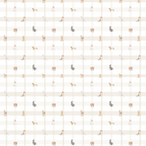 Papel Xadrez Dog Bege ( Faixa 3.40H )