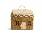 Casinha Decorativa Com Telhado Branco