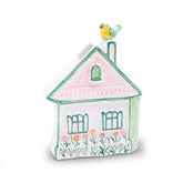 Enfeite De Prateleira Casinha Com Passarinho