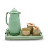 Kit Higiene Bambu Verde Com Garrafa 5 pçs