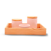 Kit Higiene Basic Color Bandeja Natural 4 pçs