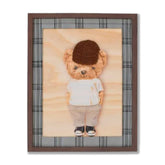 Quadro Moldura Urso Com Chapéu Crochet