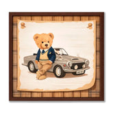 Quadro Urso No Carro Com Luz