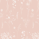 Papel Chuva De Flores Rosa Quartz ( Faixa 3.40 H )