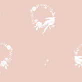 Papel Guirlanda Pássaros Rosa Quartz ( Faixa 2.80 H )