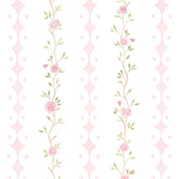 Papel Rose Garden Listras Rosa ( Faixa 1.70 H )
