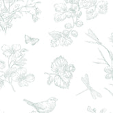 Papel Toile Borboleta Verde Celadon ( Faixa 2.80 H )