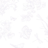 Papel Toile Borboleta Lilás ( Faixa 3.40 H )
