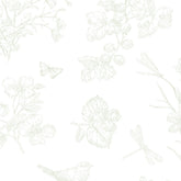 Papel Toile Borboletas Verde Floresta ( Faixa 3.40 H )