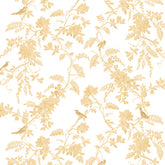 Papel Toile Pássaros Amarelo ( Faixa 3.40 H )