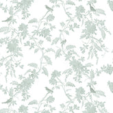 Papel Toile Pássaros Verde Celadon ( Faixa 1.70 H )