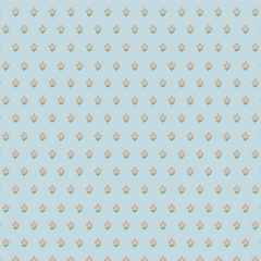 Papel Floral Azul  ( Faixa 1.70 H )