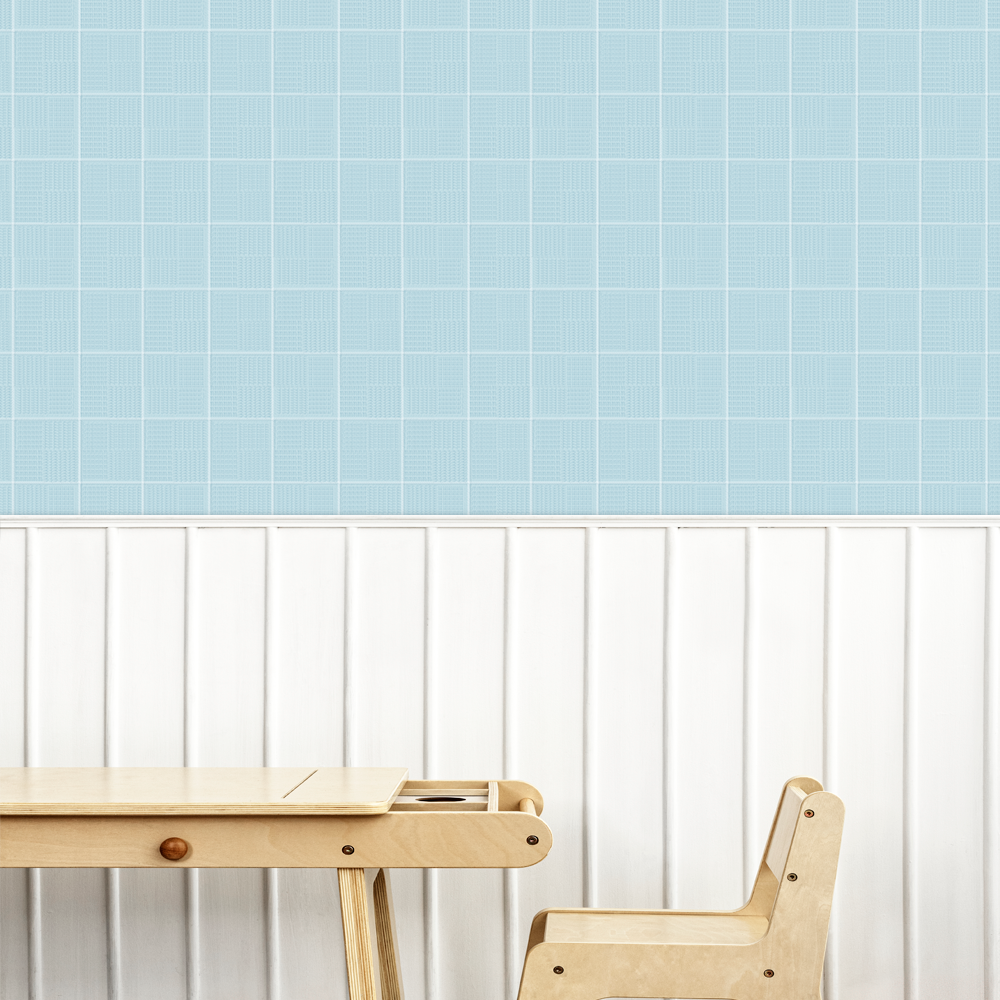 Papel  Xadrez Ingles Azul ( Faixa 3.40 H )