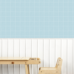 Papel  Xadrez Ingles Azul ( Faixa 3.40 H )