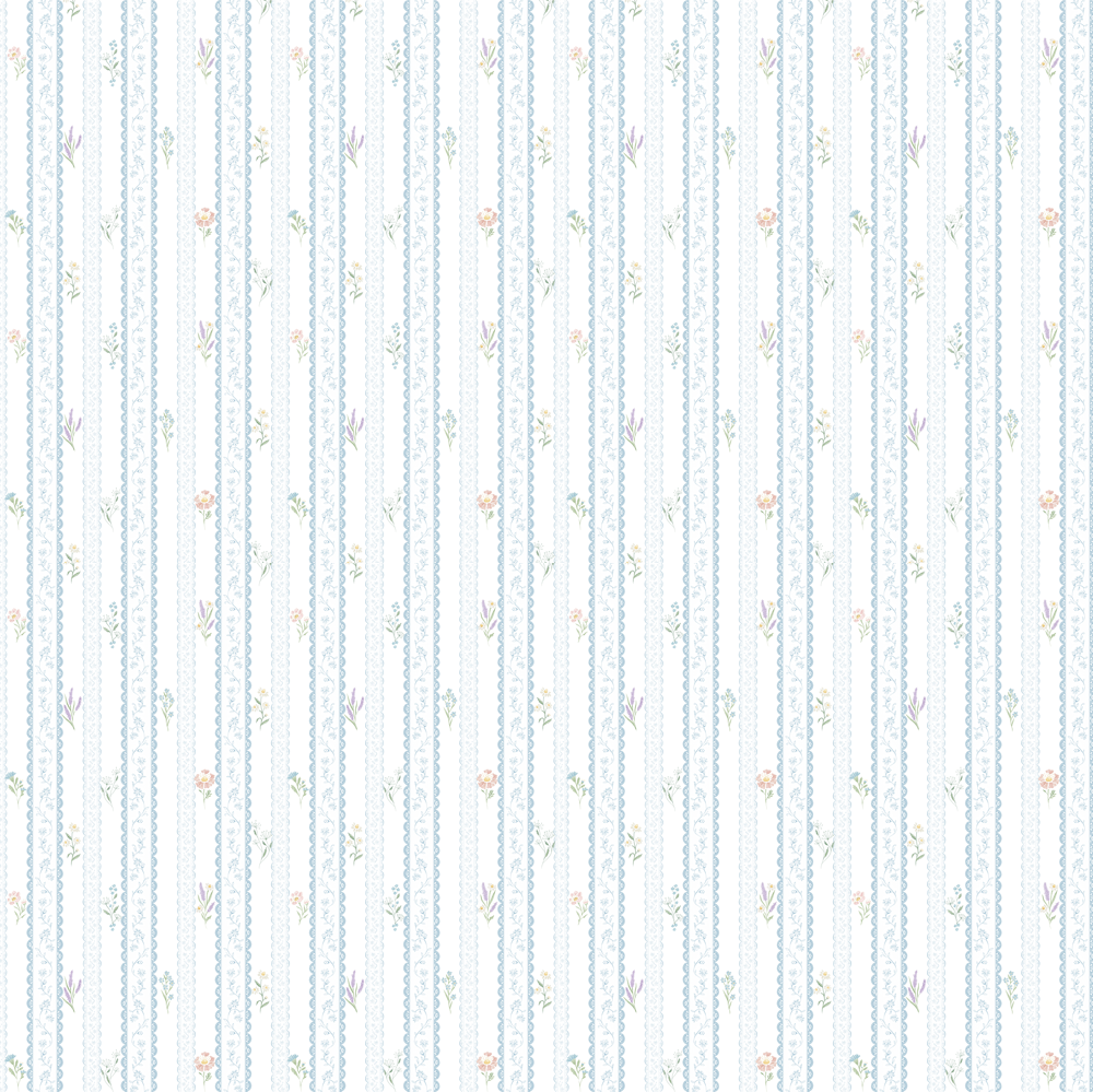 Papel Listra Renda Azul ( Faixa 2.80H )