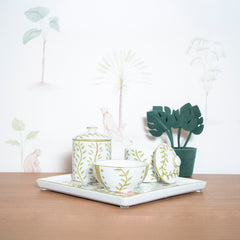 Kit Higiene Selva Porcelana - Coleção Safari 4 pçs