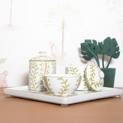 Kit Higiene Selva Porcelana - Coleção Safari 4 pçs