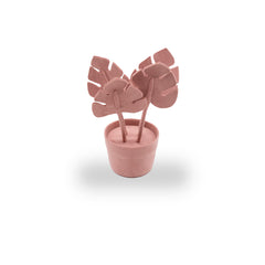 Mini Vaso De Camurça Rosa