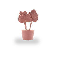 Mini Vaso De Camurça Rosa