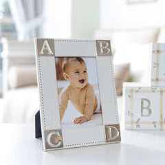 Porta Retrato Couro ABCD