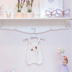 Romper Borboleta Off White ( G )
