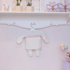 Kit Blusa Bolinha + Calça Off White ( P )