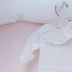 Macacão Tricot Off White ( P )