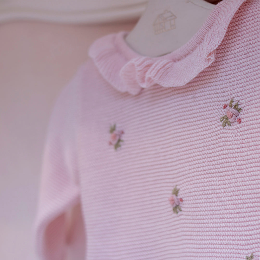 Kit Blusa + Calça Flores Rosa ( P )