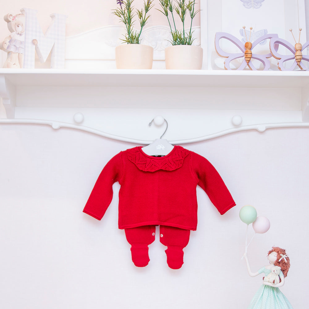 Kit Blusa Gola + Calça Vermelho ( PP )