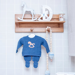 Kit Casaco + Calça Cavalinho Azul Marinho ( PP )