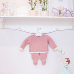 Kit Casaco + Calça Rosa ( P )