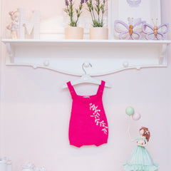 Romper Floral Lateral Rosa Pink ( P )